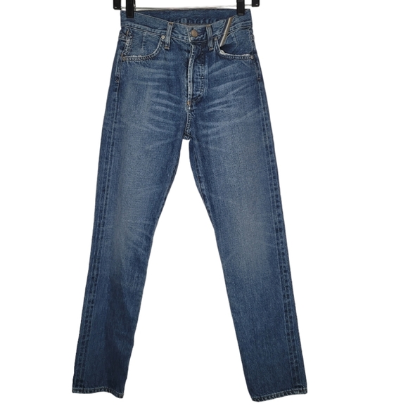 Jean Atelier SAMPLE Size 24 Women’s Selvaged 100% Cotton Denim Button Front Fly